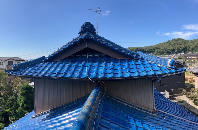 地震の倒壊リスクがある土葺き屋根